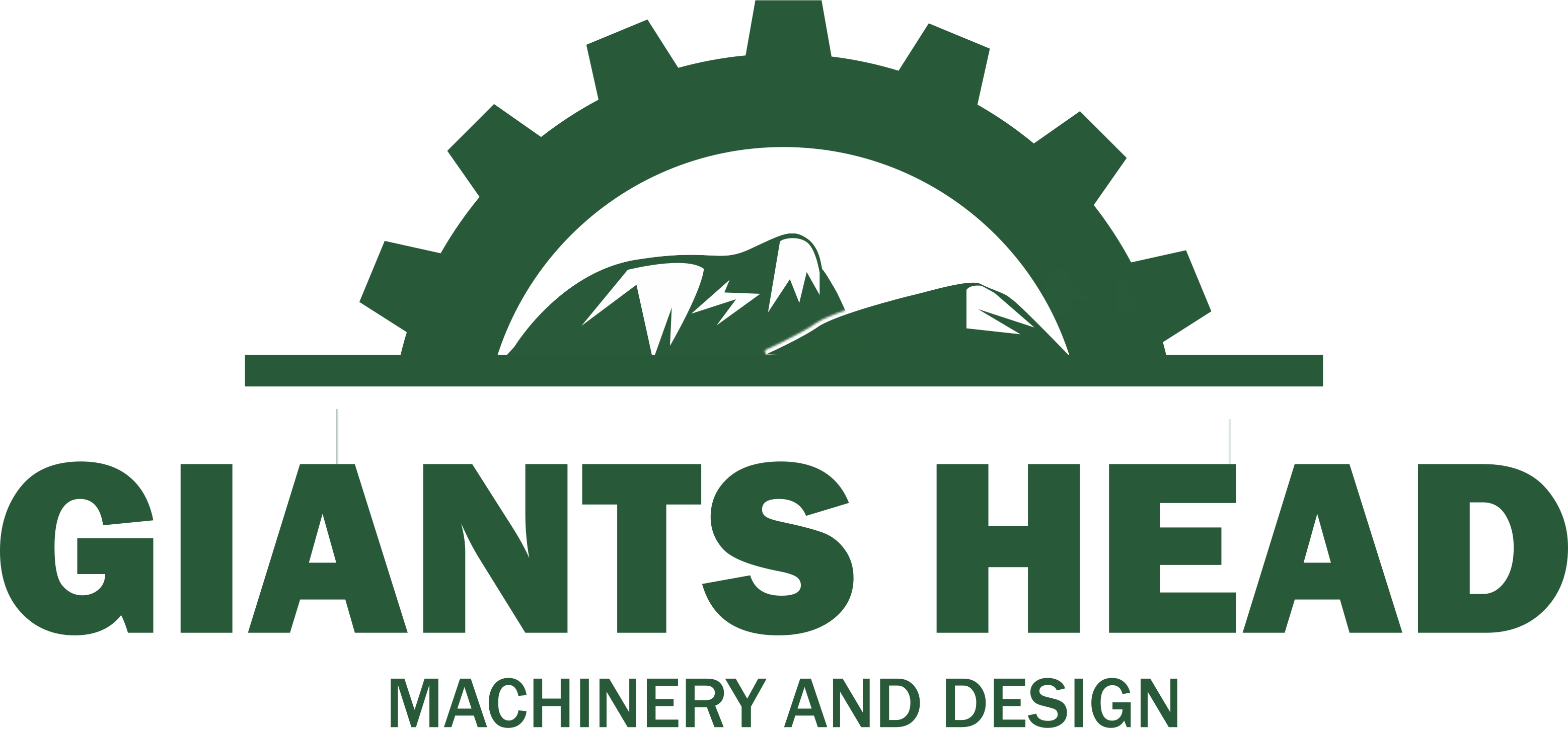 Giants Head Machinery and Design Logo
